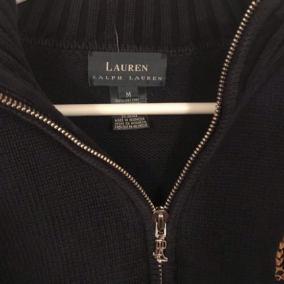 Ralph Lauren Half Zip Sweater - Picture 2 of 3